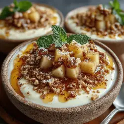 Diese Birnen-Honig-Joghurt-Schalen sind nicht nur einfach zuzubereiten, sondern auch reich an Nährstoffen. Griechischer Joghurt ist bekannt für seinen hohen Proteingehalt und seine probiotischen Eigenschaften, während die Birnen eine hervorragende Quelle für Ballaststoffe und Vitamine sind. Honig fügt nicht nur natürliche Süße hinzu, sondern bringt auch antioxidative Vorteile mit sich. Diese Kombination macht die Schalen zu einer idealen Wahl für ein gesundes Frühstück, einen Snack am Nachmittag oder sogar ein leichtes Dessert.