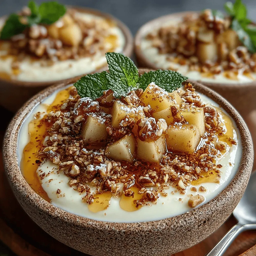 Diese Birnen-Honig-Joghurt-Schalen sind nicht nur einfach zuzubereiten, sondern auch reich an Nährstoffen. Griechischer Joghurt ist bekannt für seinen hohen Proteingehalt und seine probiotischen Eigenschaften, während die Birnen eine hervorragende Quelle für Ballaststoffe und Vitamine sind. Honig fügt nicht nur natürliche Süße hinzu, sondern bringt auch antioxidative Vorteile mit sich. Diese Kombination macht die Schalen zu einer idealen Wahl für ein gesundes Frühstück, einen Snack am Nachmittag oder sogar ein leichtes Dessert.