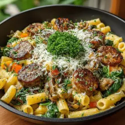 Die cremige Cajun-Wurst-Pasta-Pfanne ist ein köstliches Gericht, das nicht nur den Gaumen erfreut, sondern auch in kürzester Zeit zubereitet werden kann. Diese Pasta-Pfanne vereint die würzige Note der Cajun-Küche mit der herzhaften Fülle von geräucherter Wurst und einer cremigen Sauce, die ideal für ein gemütliches Familienessen oder ein schnelles Abendessen unter der Woche ist.