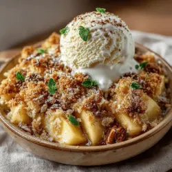 Der Herbst ist die perfekte Zeit, um die Aromen der Saison zu genießen, und nichts verkörpert dies besser als ein hausgemachter Zimt-Ahornsirup-Äpfel-Crisp. Dieses Rezept ist nicht nur unglaublich lecker, sondern auch einfach zuzubereiten. Es kombiniert saftige Granny Smith Äpfel, die mit süßem Ahornsirup und warmen Gewürzen verfeinert werden, und wird dann mit einem knusprigen Haferflocken-Topping überbacken. Die Kombination aus den aromatischen Äpfeln und dem knusprigen Belag macht dieses Dessert zu einem absoluten Favoriten in der kalten Jahreszeit.