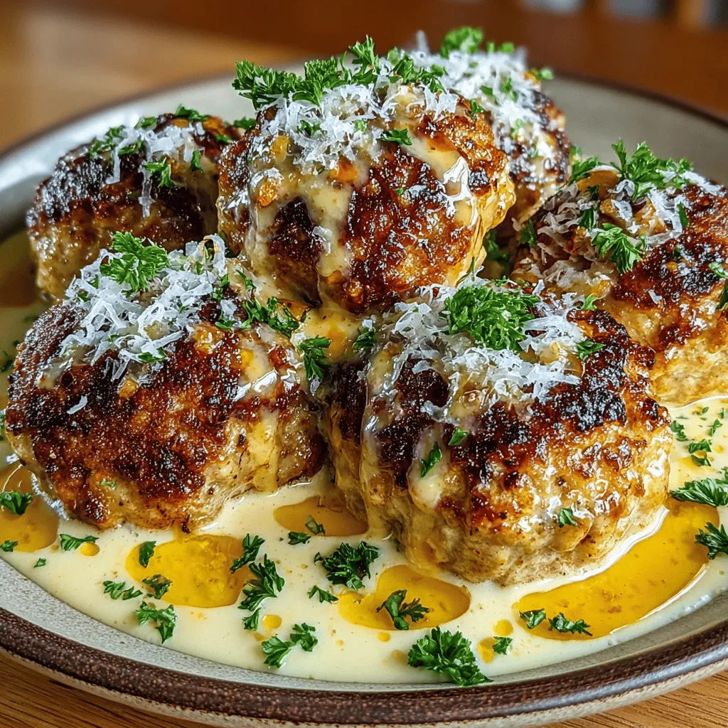 Hausgemachte Rezepte sind das Herzstück der Küche. Sie verbinden Tradition mit Innovation, bringen Familie und Freunde zusammen und erfüllen unsere Räume mit köstlichen Düften. In der heutigen Welt, in der Fast Food und Fertiggerichte oft die erste Wahl sind, erinnern uns selbstgemachte Gerichte an die Einfachheit und Freude des Kochens. Eines dieser klassischen Gerichte, das sowohl einfach zuzubereiten als auch unglaublich schmackhaft ist, sind die cremigen Knoblauchbutter-Hähnchenfrikadellen. Diese Frikadellen sind nicht nur saftig und voller Geschmack, sondern werden auch von einer reichhaltigen, cremigen Knoblauchbuttersauce begleitet, die jedes Gericht zu einem besonderen Erlebnis macht.