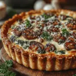 Die Spinats & Pilz Genuss Quiche ist ein unglaublich vielseitiges und schmackhaftes Gericht, das sowohl als Hauptspeise als auch als köstlicher Snack dient. Besonders beliebt in vielen europäischen Küchen, vereint diese Quiche die nussigen Aromen von frischem Spinat und zarten Champignons. Sie ist nicht nur ein Highlight auf jedem Tisch, sondern auch eine großartige Möglichkeit, die gesundheitlichen Vorteile von Gemüse in eine schmackhafte Mahlzeit zu integrieren.